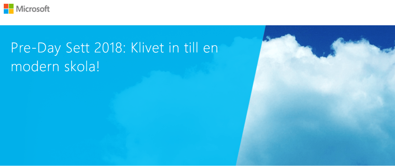 Pre-Day Sett 2018: Klivet In Till En Modern Skola!