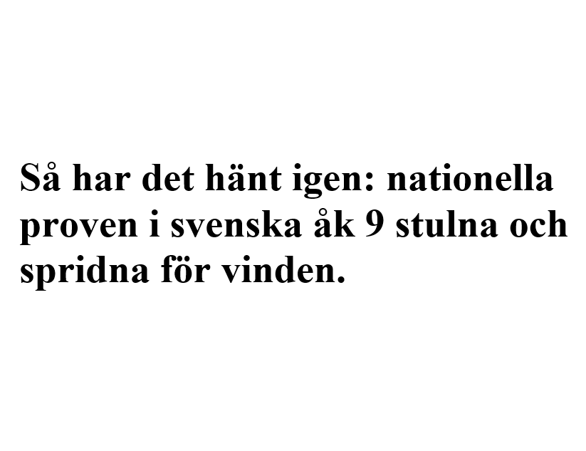 Kunskap Och Prov